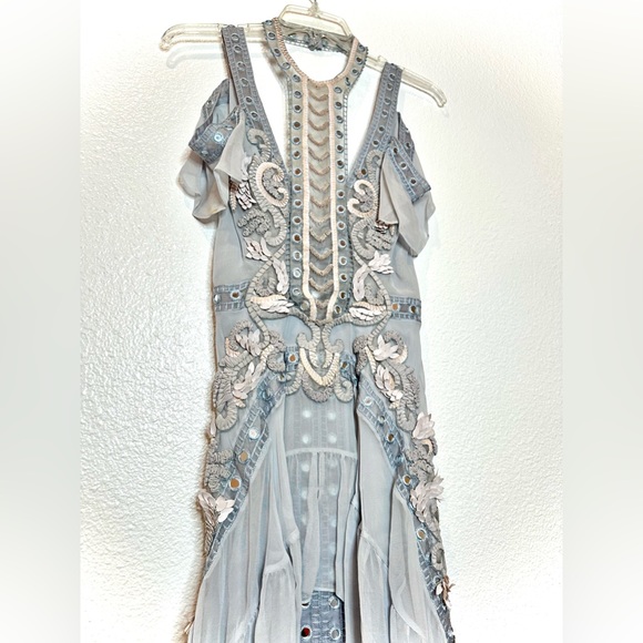 NWT Revolve Thurley “Atlantis Rises” Dress Gown Baby Blue Fairytail Size 6 XS - Picture 5 of 17